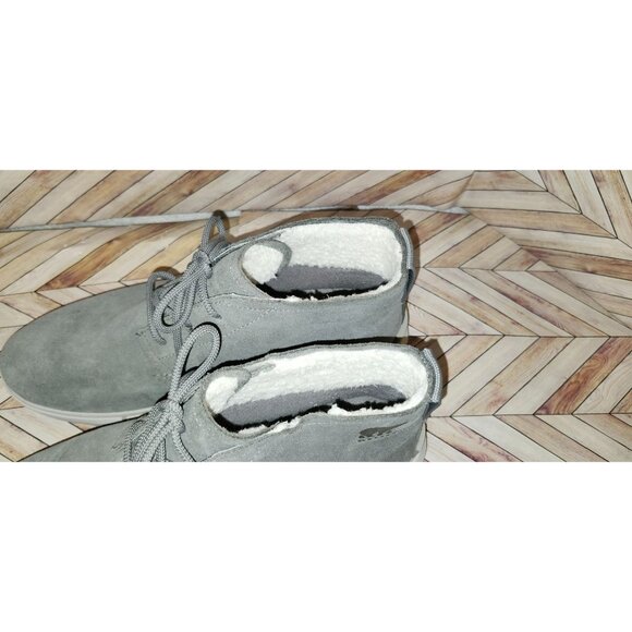 Men Sorel Dove Gray Suede Explorer Drift Waterproof Chukka Boot Size 9 NM4807 main image 4